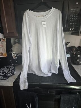 NWT. We The Free Arden Tee.  Light Blue Size S